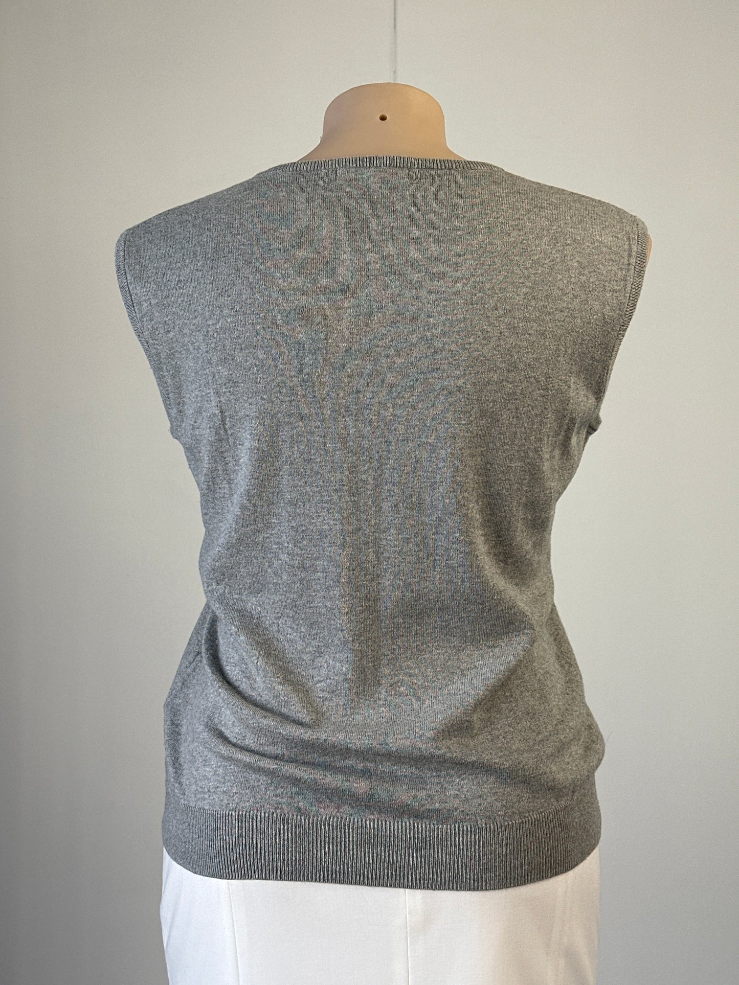 Woolovers | vest | size 16 | round neck | silk cotton blend