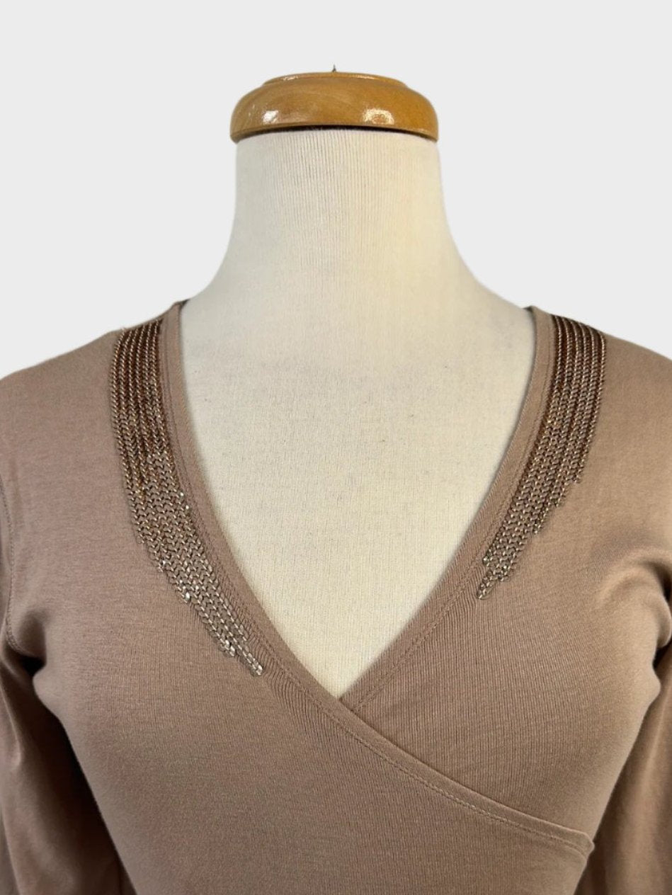 M&S (Marks & Spencer) | top | size 12 | tie front | 100% cotton