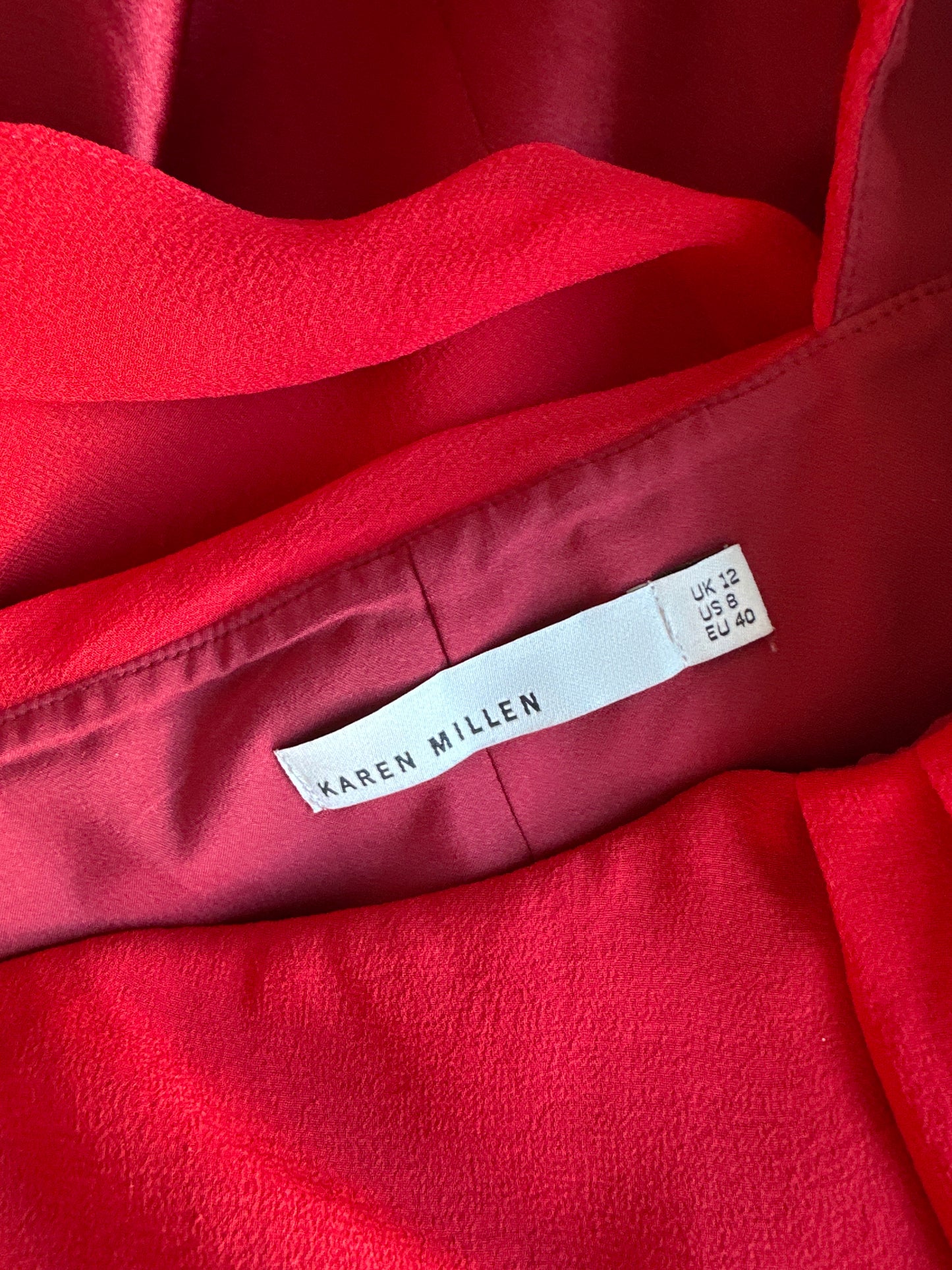 Karen Millen | UK | dress | size 12 | knee length | 100% silk
