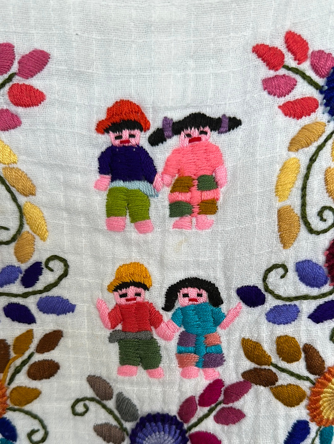 No label | top | size 10 | short sleeve | hand embroidery