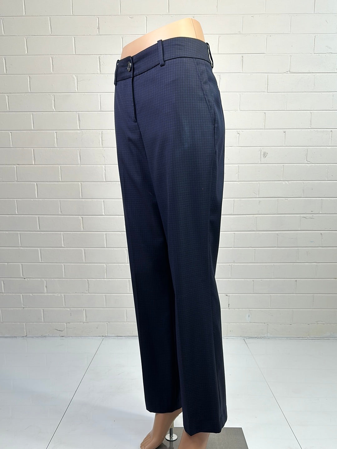 Herringbone | pants | size 8 | straight leg