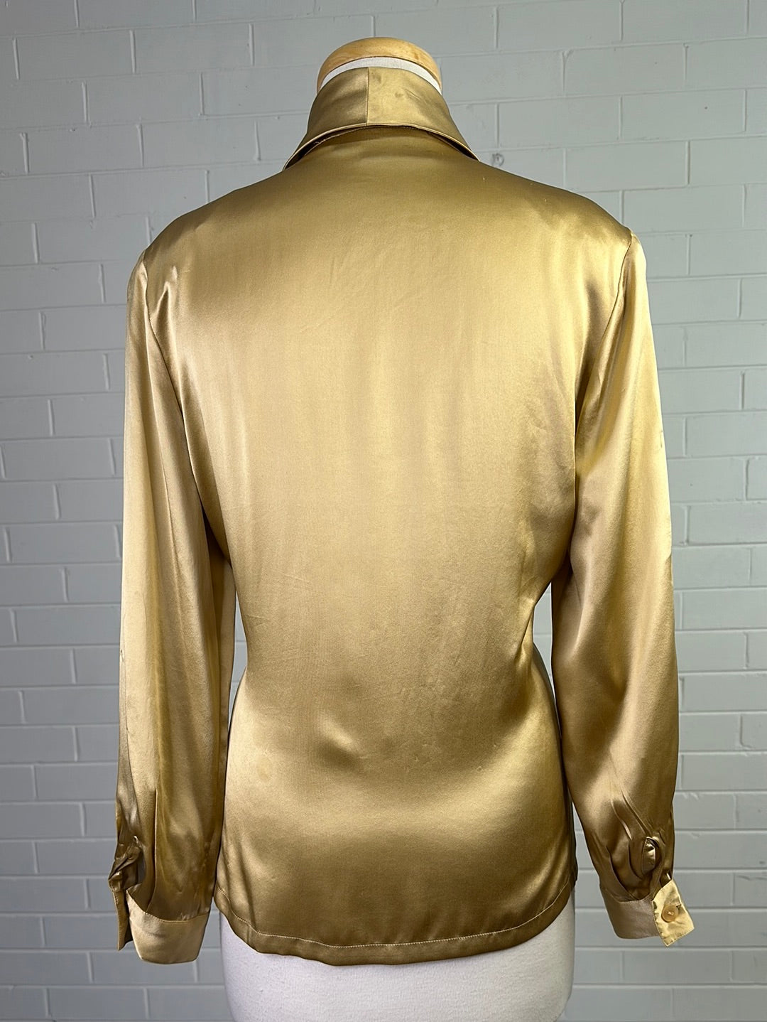 David Jones | vintage 80's | shirt | size 10 | long sleeve | 100% silk