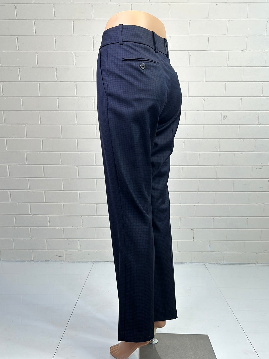 Herringbone | pants | size 8 | straight leg