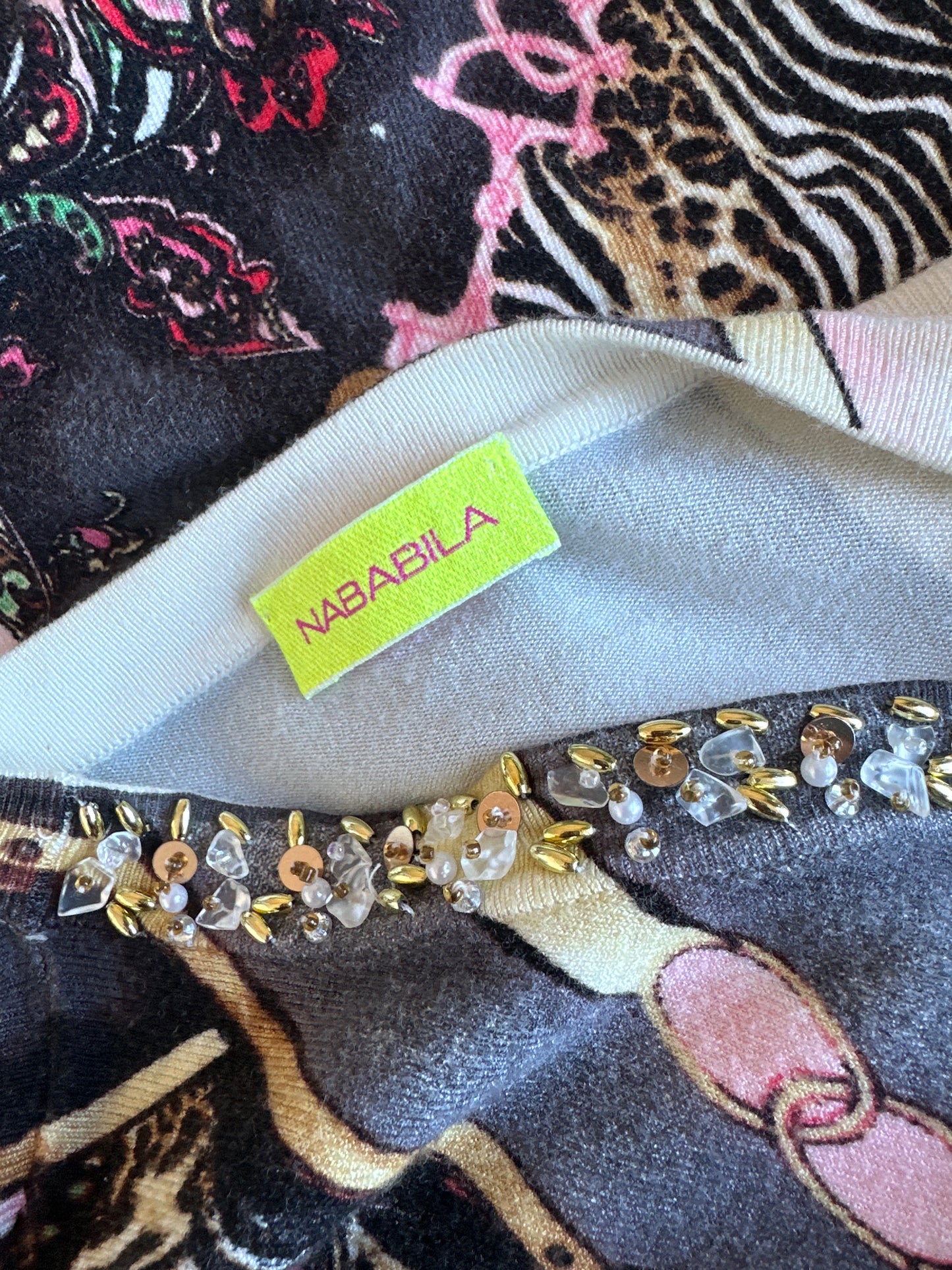 Nababila | cardigan & top set | size 12 | long sleeve