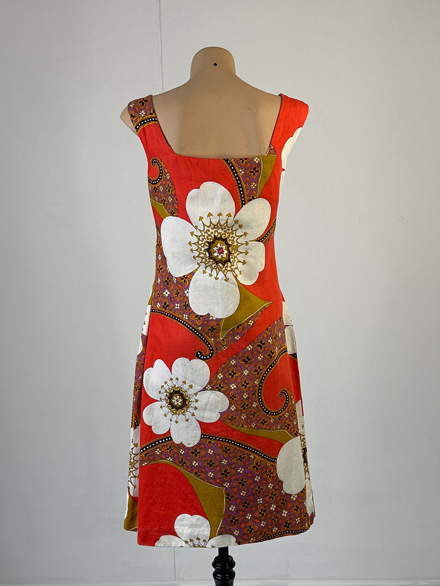 Palm Island | vintage 70's | dress | size 10 | knee length | 100% cotton
