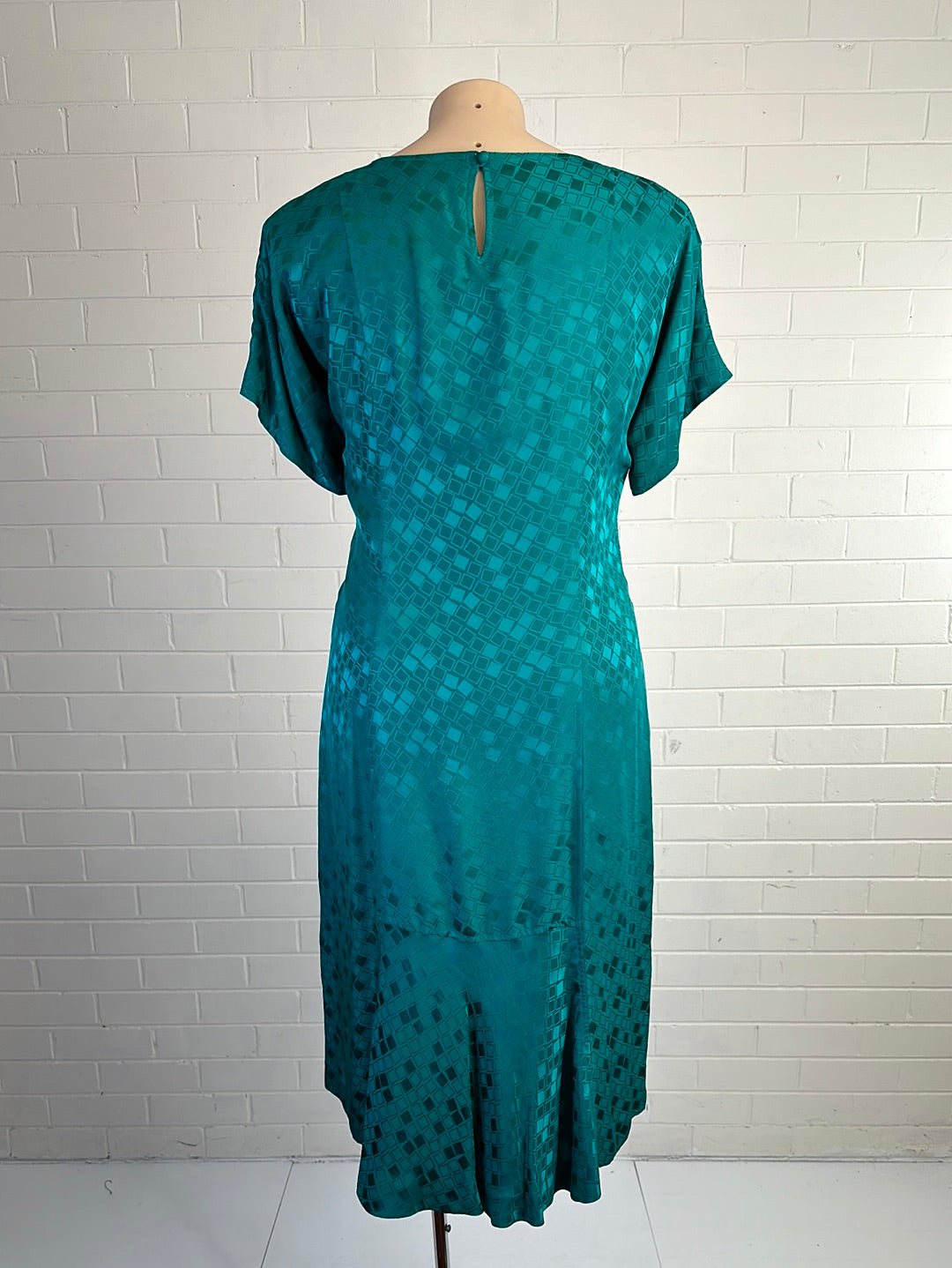 Marguerite's | Hong Kong | vintage 80's | dress | size 16 | maxi length