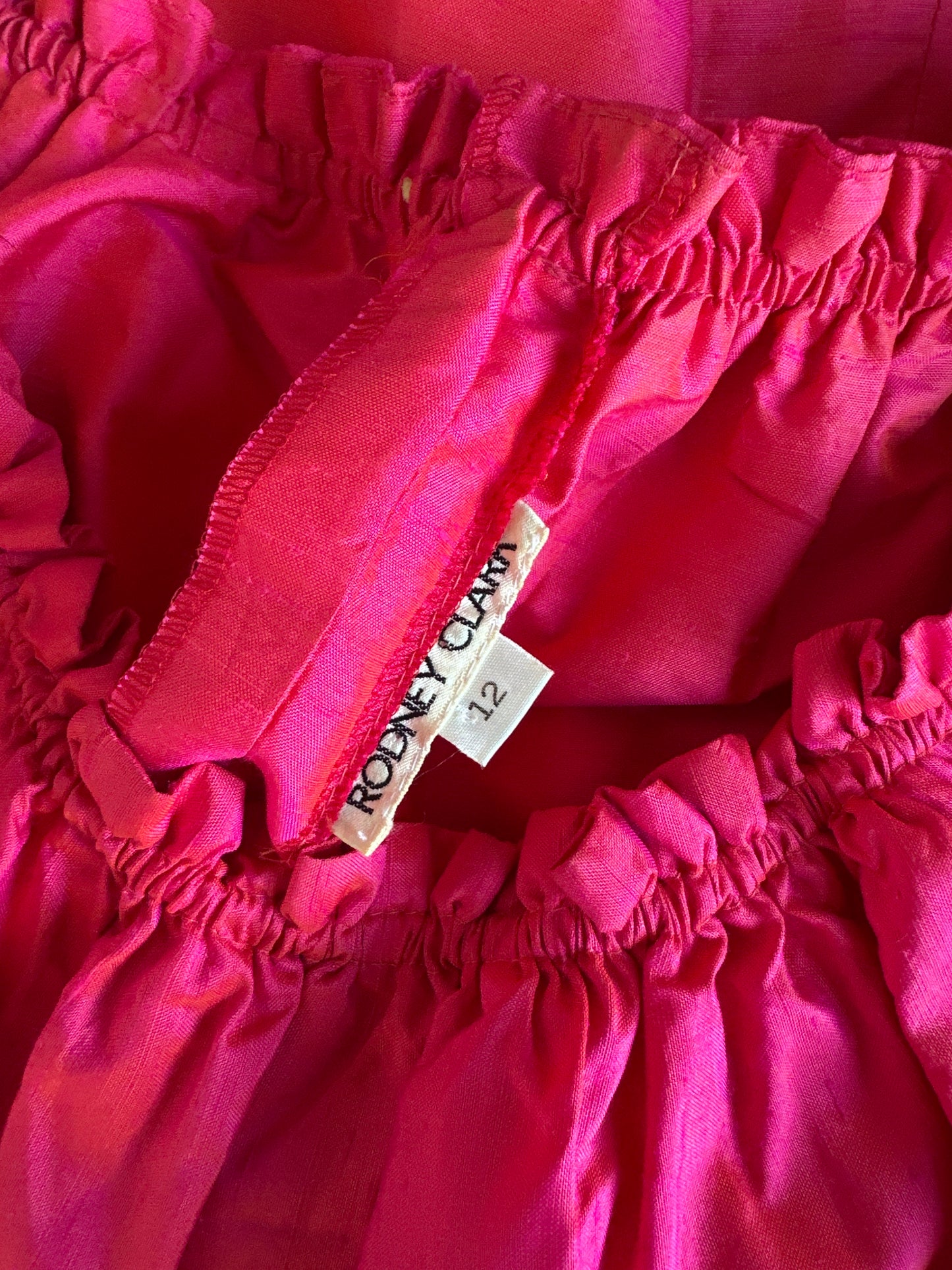Rodney Clark | vintage 80's | dress | size 12 | midi length | 100% silk
