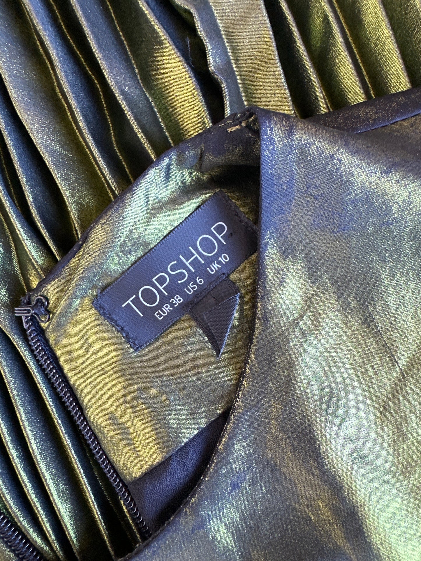 Topshop | dress | size 10 | midi length | made in the UK
