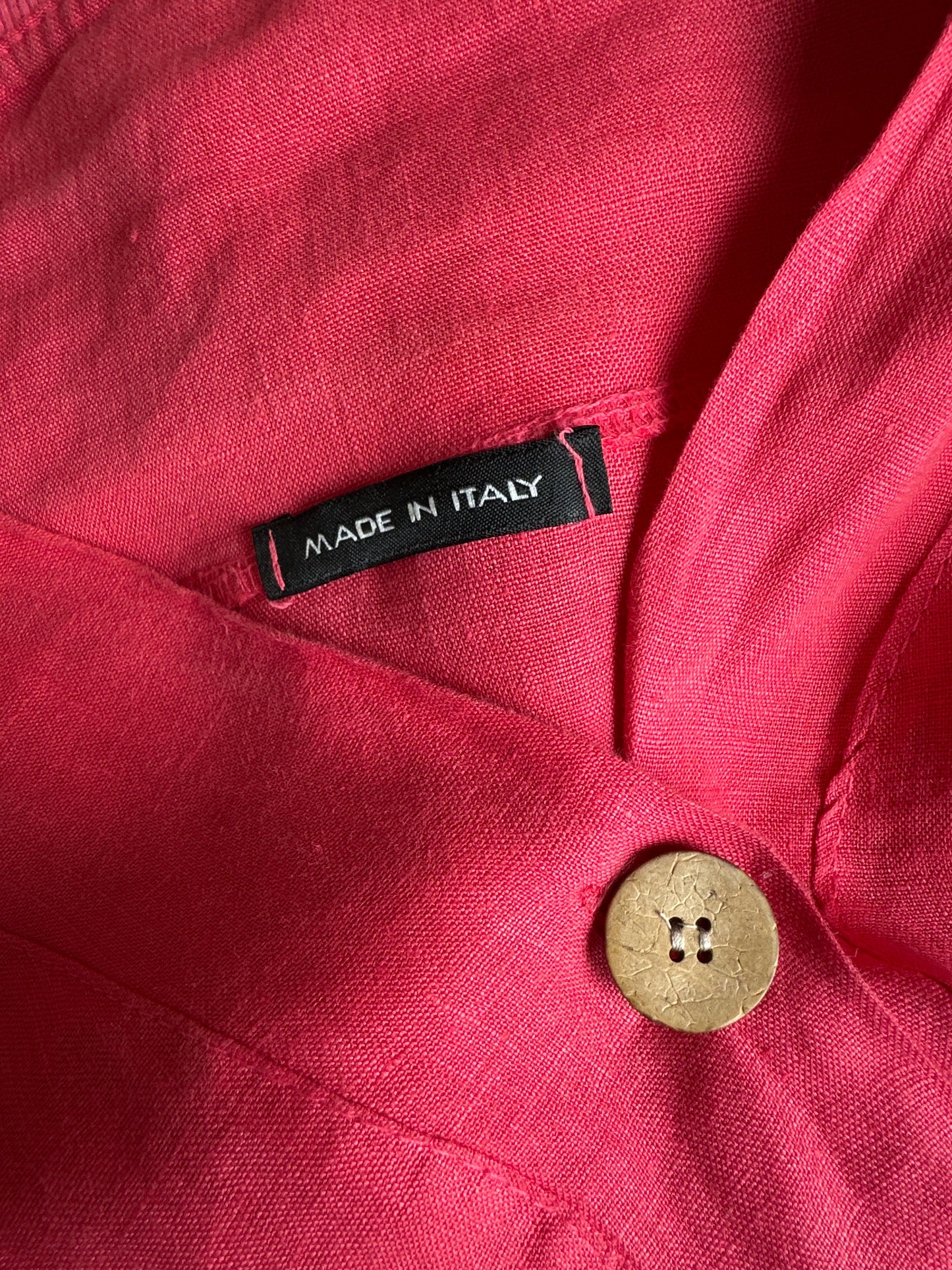 Made in Italy | dress | size 12 | knee length | 100% linen | made in Italy
