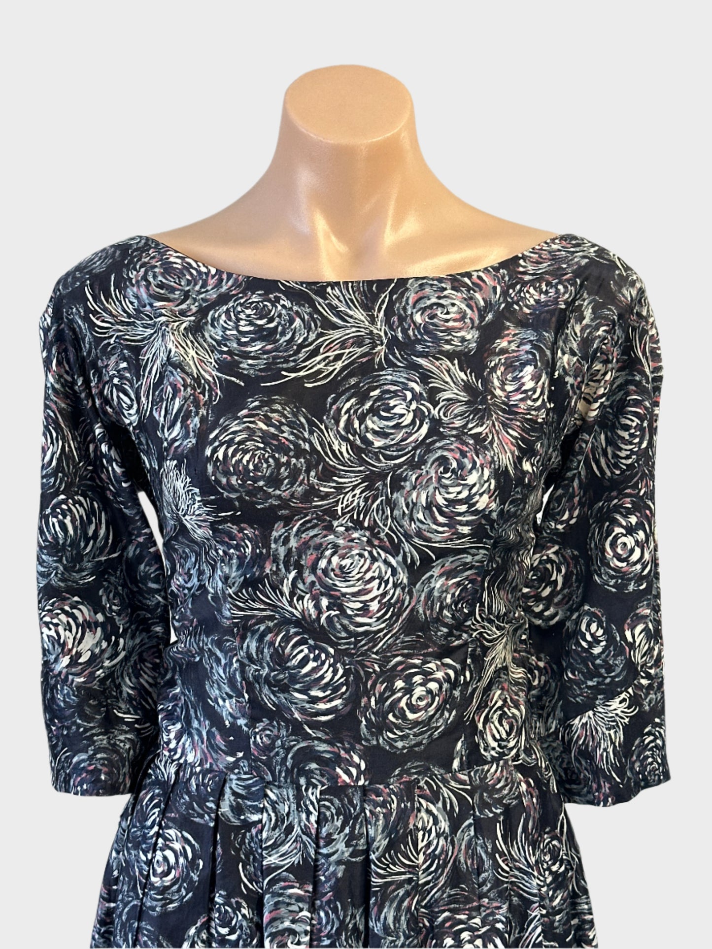No label | vintage 60's | dress | size 10 | midi length