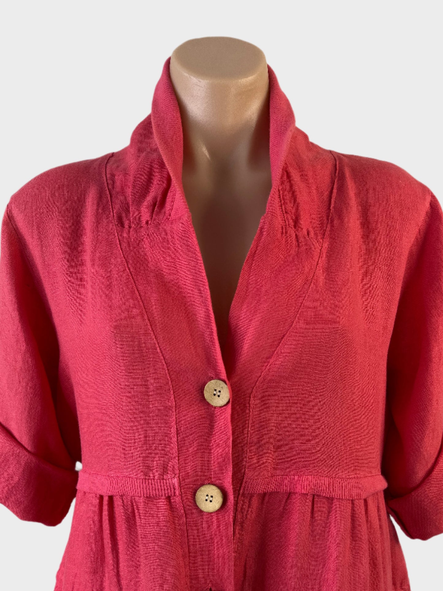 Made in Italy | dress | size 12 | knee length | 100% linen | made in Italy