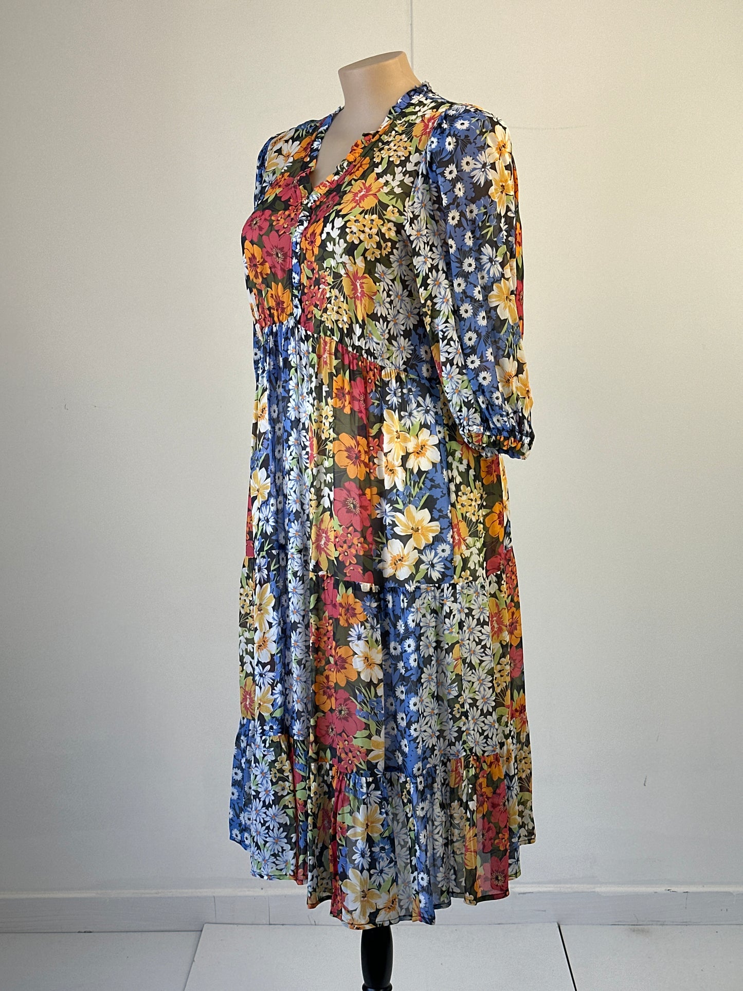 Blue Illusion | dress | size 14 | knee length