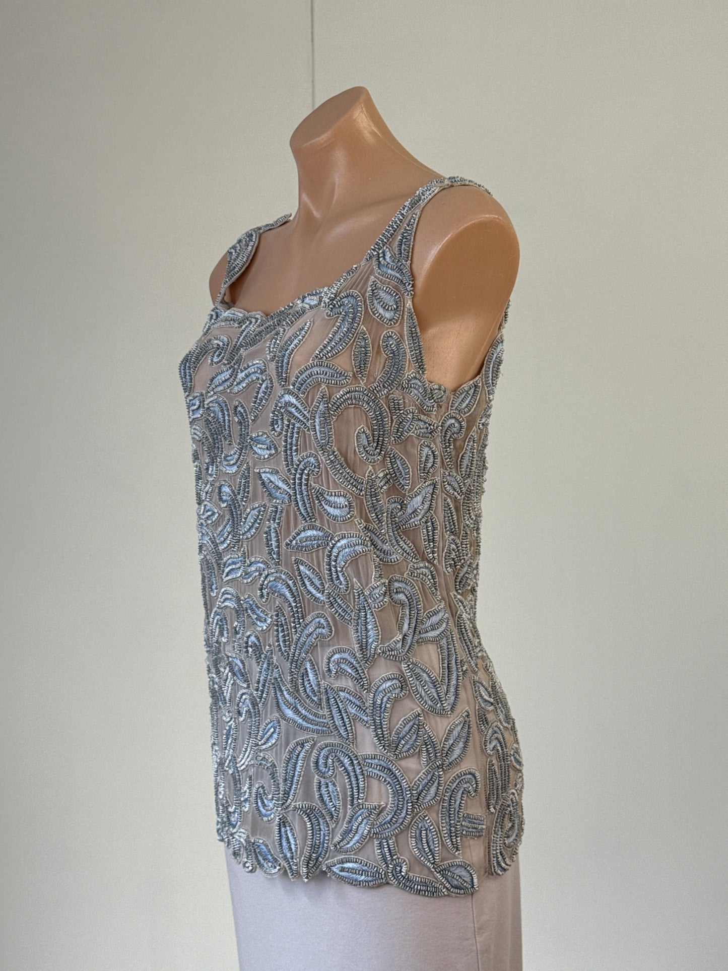 Françoise Esterházy | top | size 10 | sleeveless | 100% silk