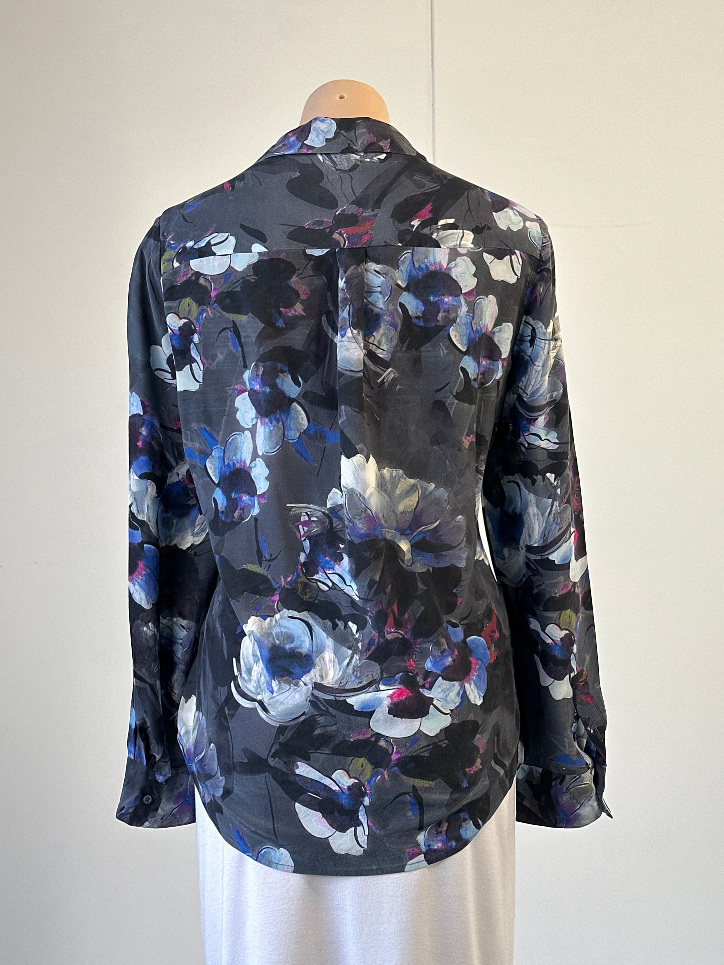David Lawrence | shirt | size 14 | long sleeve | 100% silk