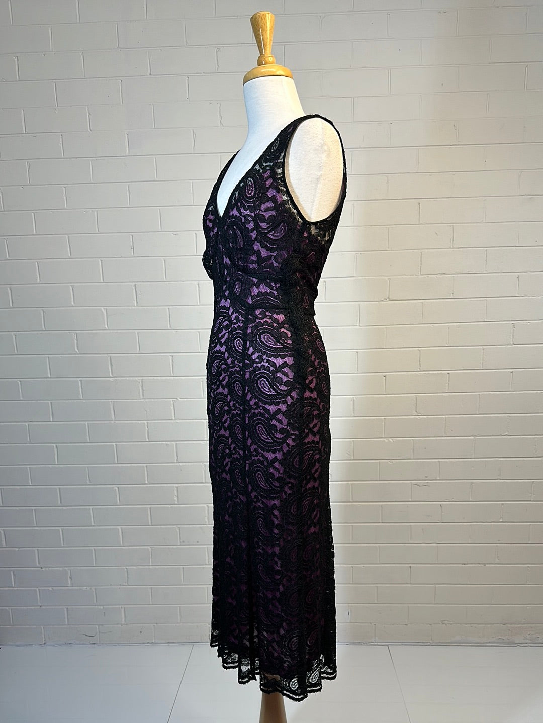 Howard Showers | vintage 90's | dress | size 12 | midi length | made in Australia