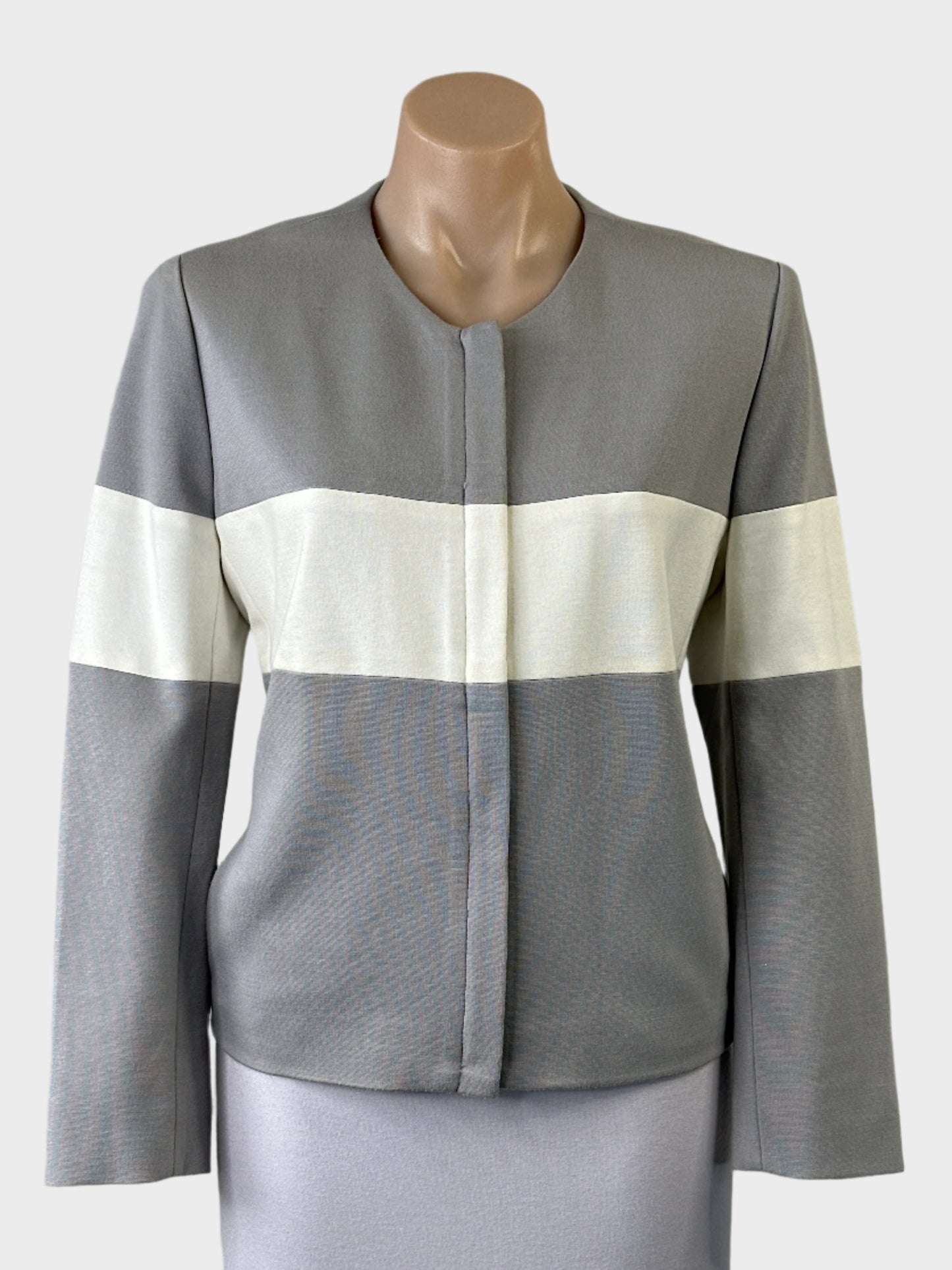 Carla Zampatti | jacket | size 10 | zip front | made in Australia 🇦🇺