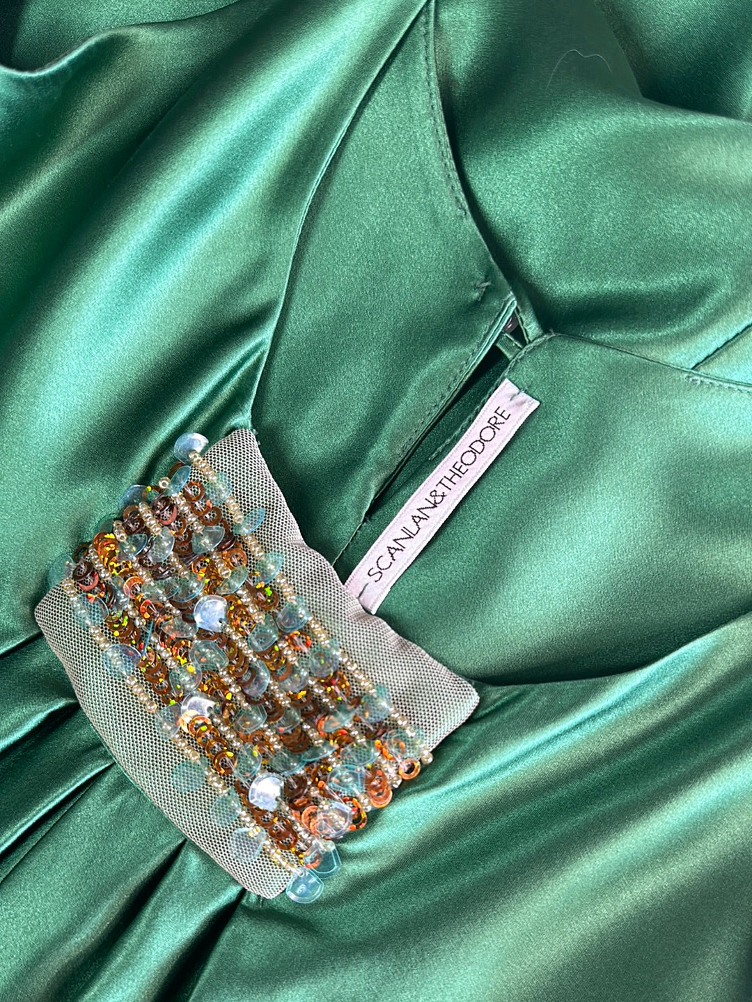 Scanlan Theodore | dress | size 8 | knee length | 100% silk | made in Australia ๐ฆ๐บ