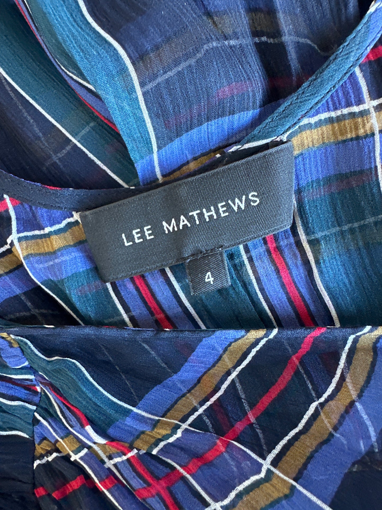 Lee Matthews | dress | size 14 | maxi length | 100% silk
