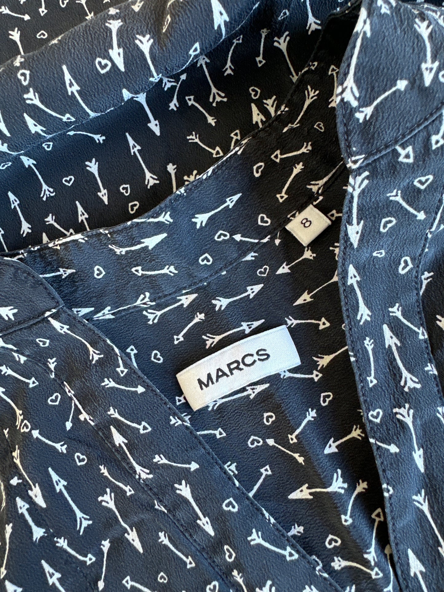 MARCS | dress | size 8 | knee length | 100% silk