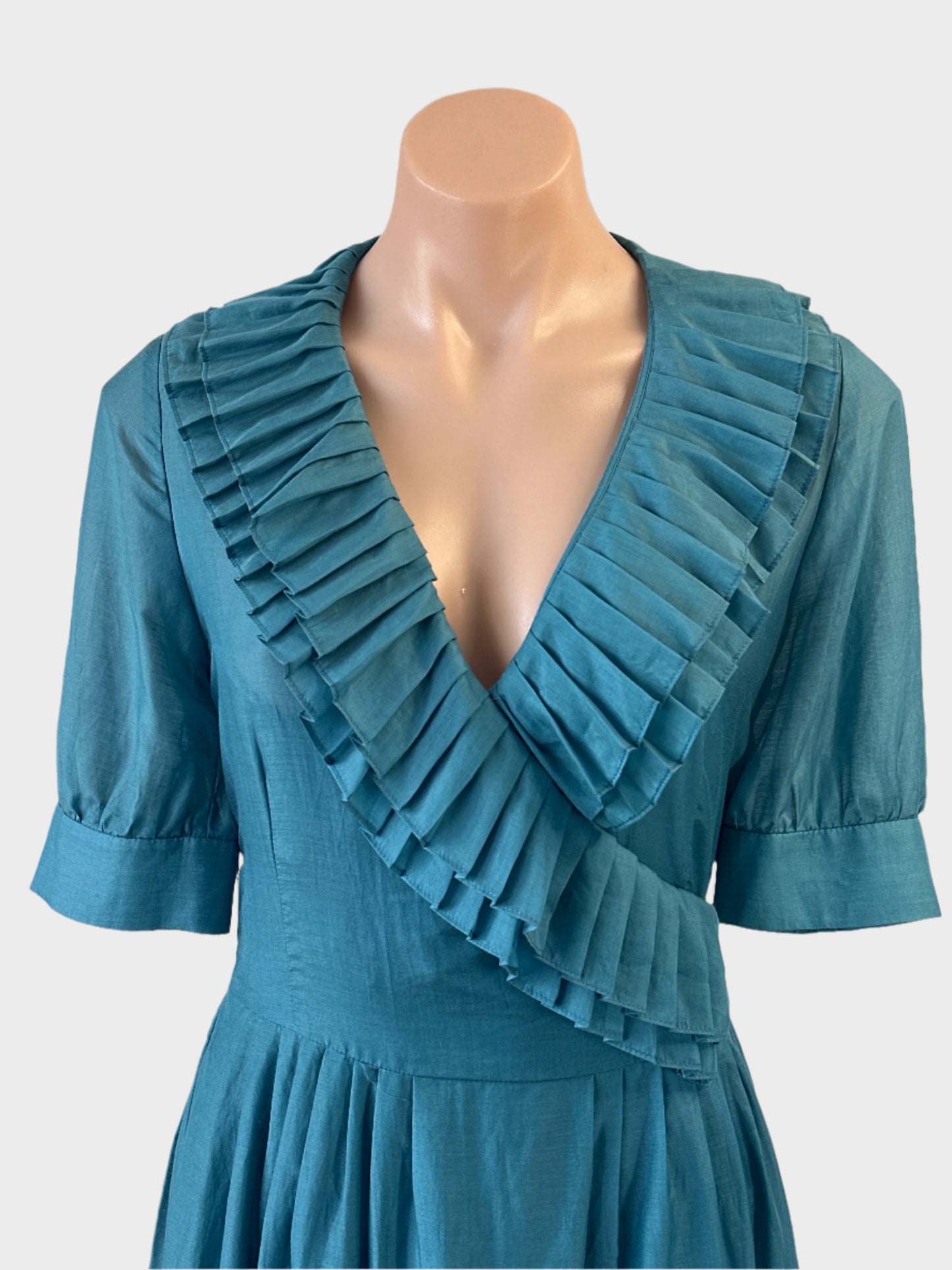 Perri Cutten | vintage 90's | dress | size 8 | midi length | cotton silk blend | made in Australia 🇦🇺