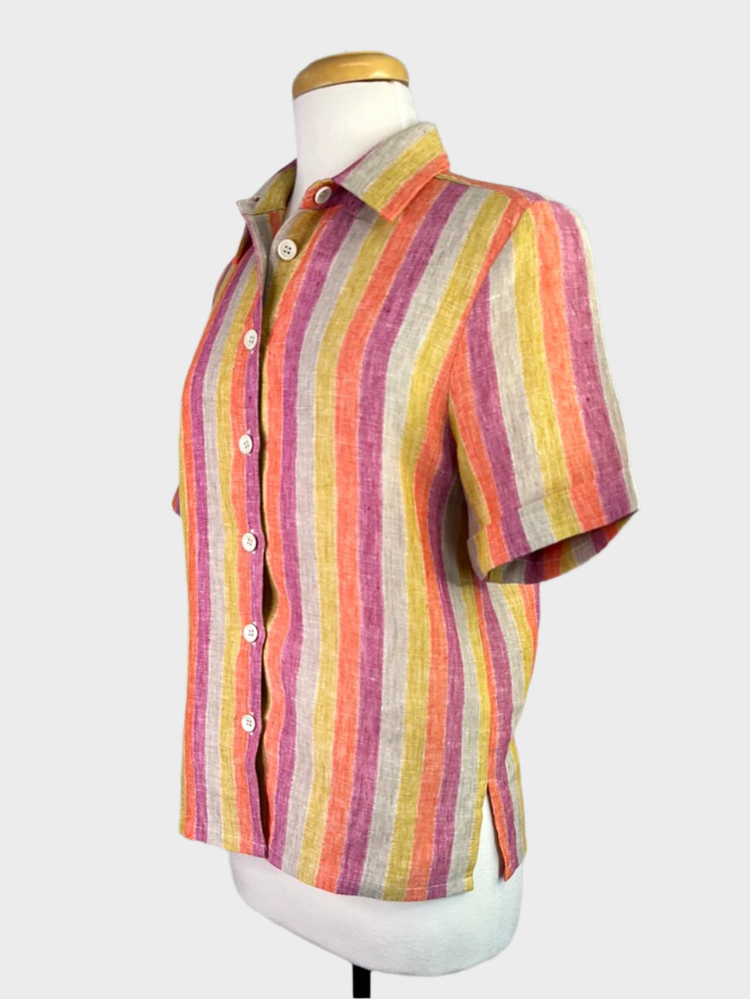 Cable | shirt | size 8 | sleeve | 100% linen | new with tags | made in Australia 🇦🇺