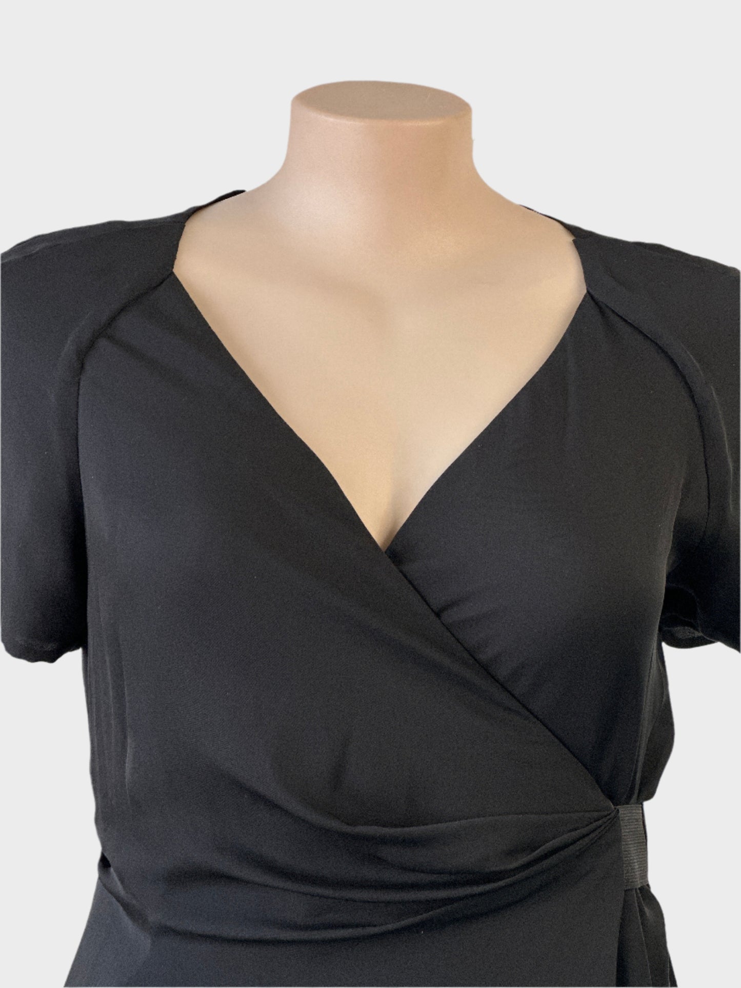 Sportscraft | dress | size 14 | midi length | 100% silk