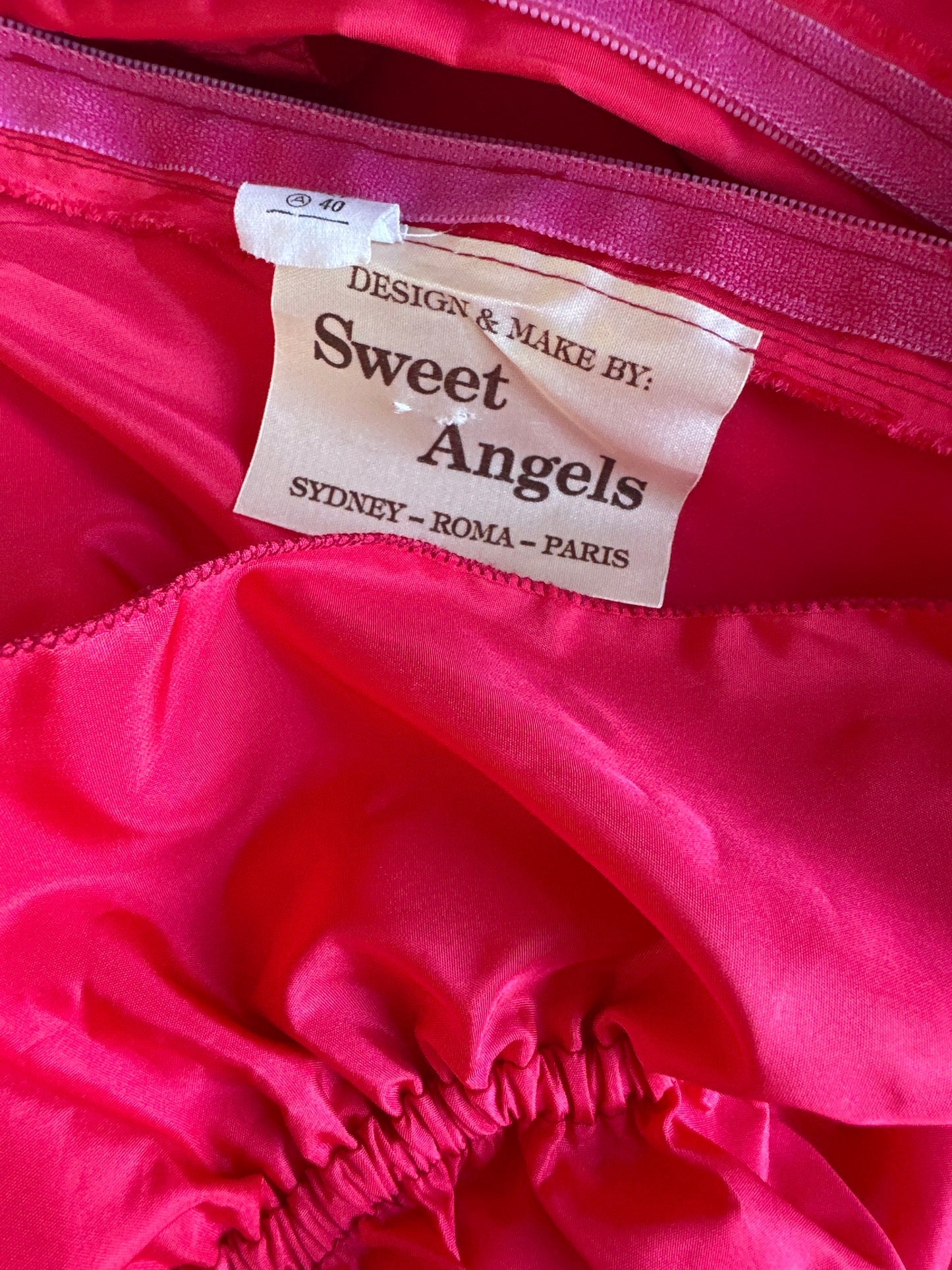 Sweet Angels | vintage 80's | dress | size 8 | midi length