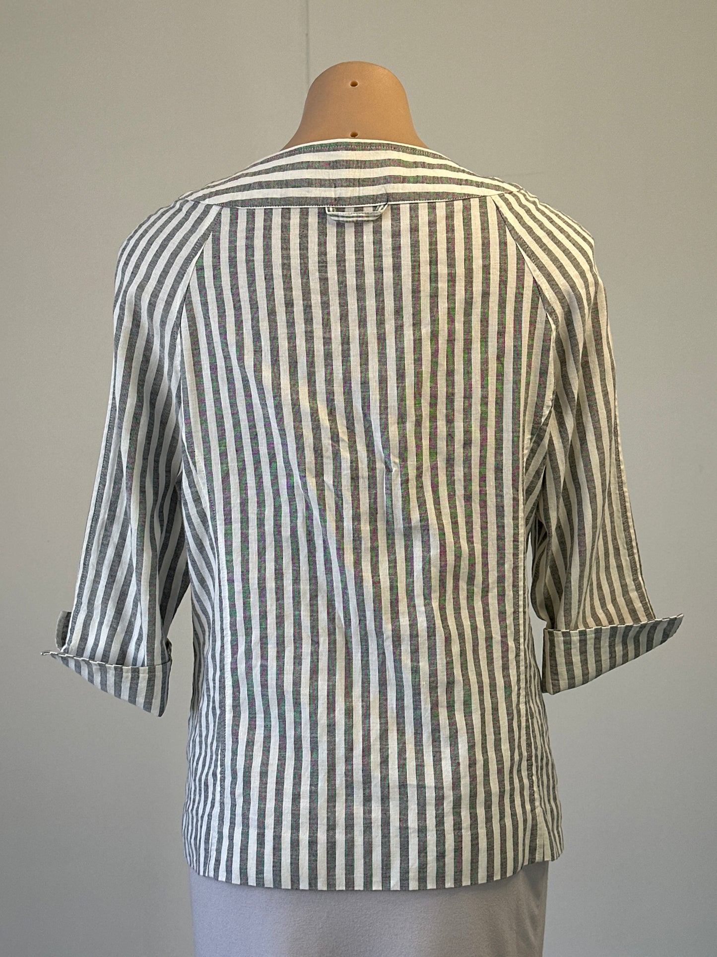 Gay Naffine | jacket | size 16 | single breasted | cotton linen blend