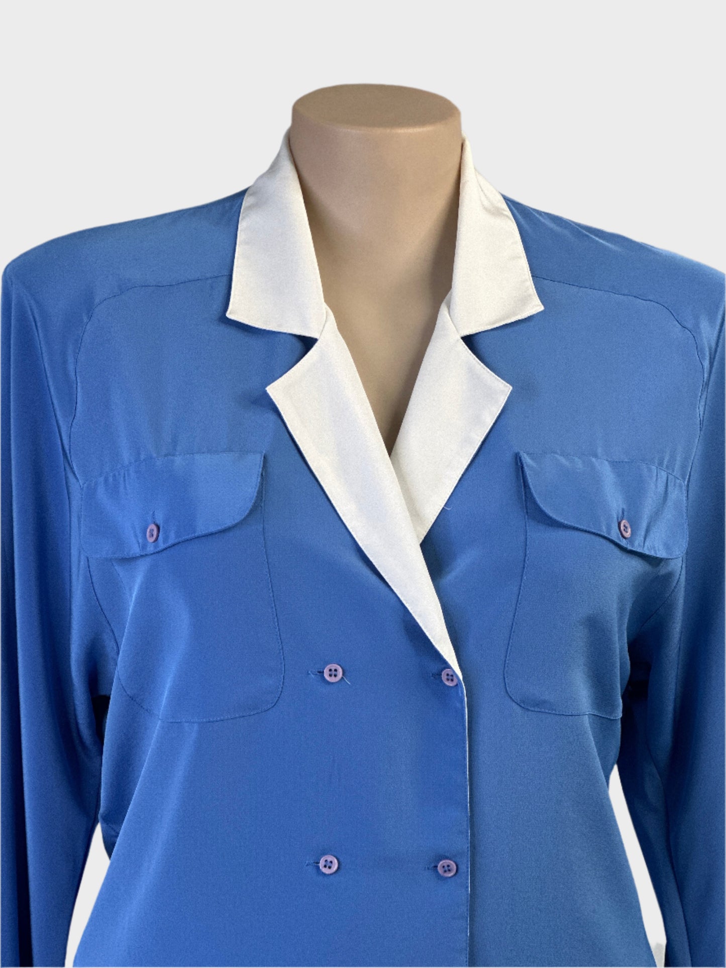 Jacques Vert | London | vintage 80's | shirt | size 14 | long sleeve