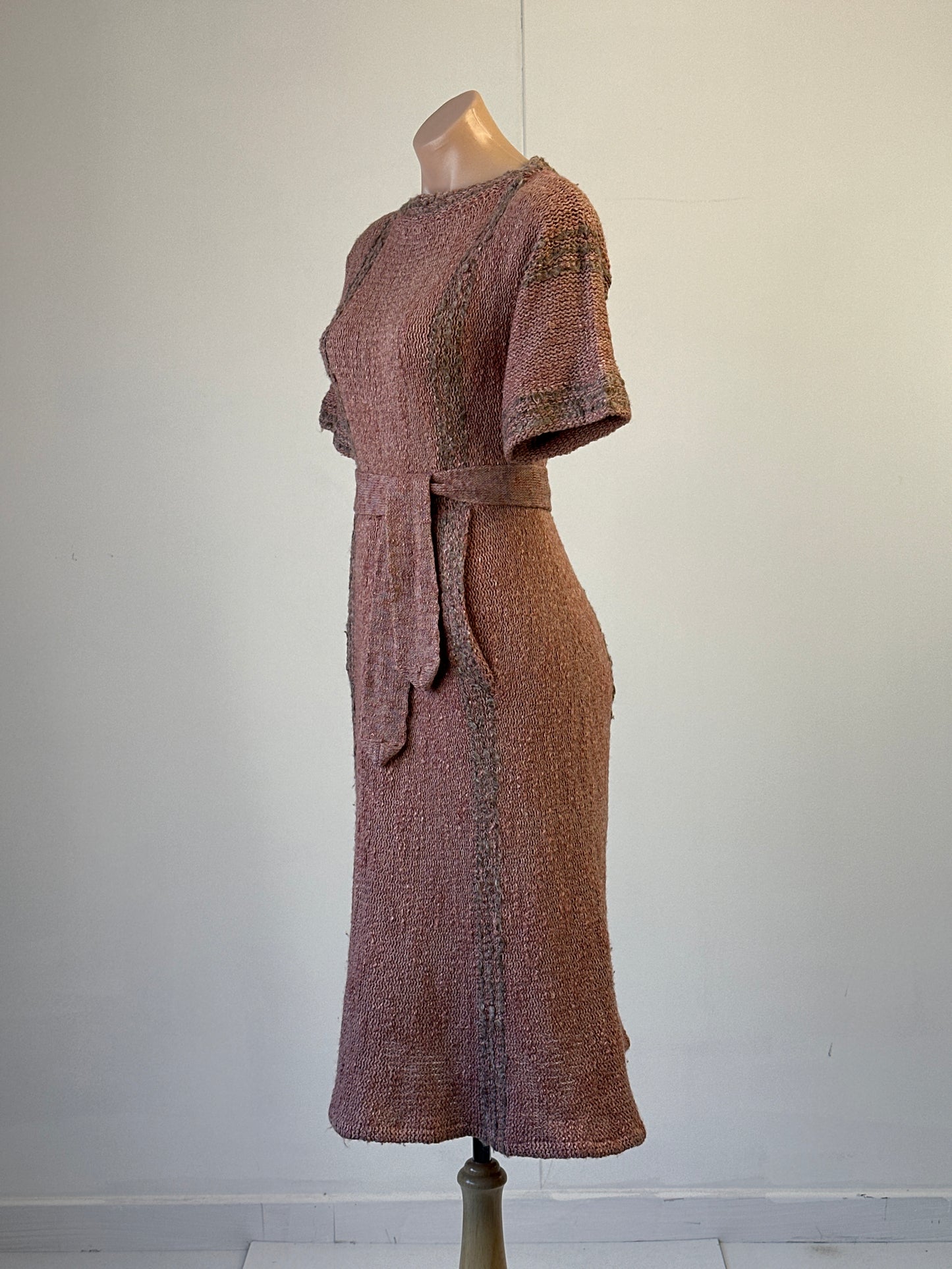 No label | vintage 70's | dress | size 10 | midi length