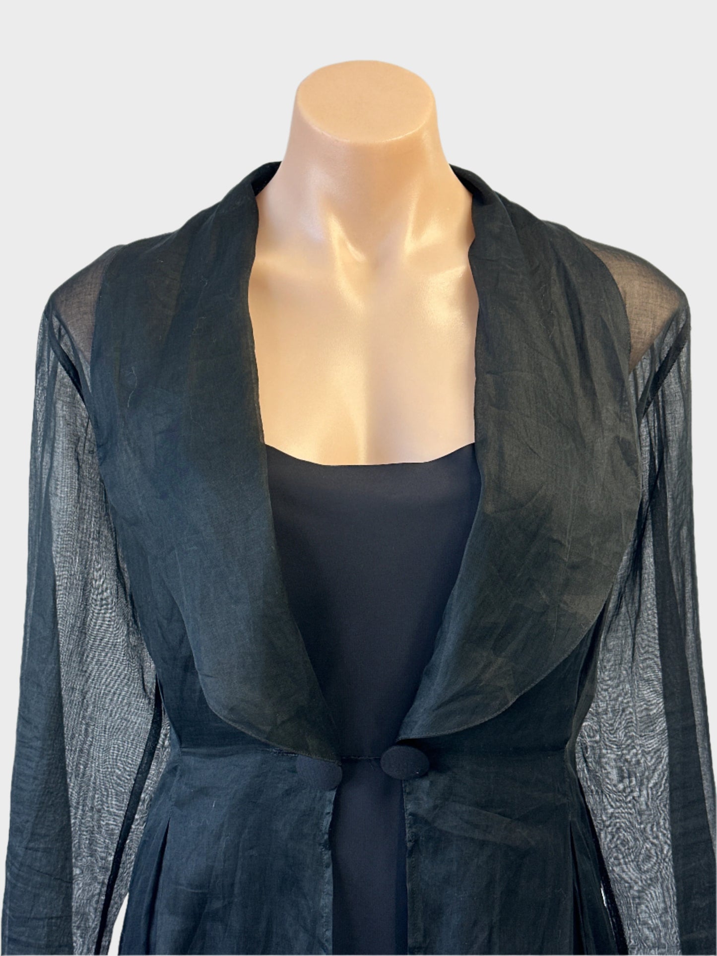 Anne Fontaine | Paris | jacket | size 8 | single breasted | 100% cotton | made in France