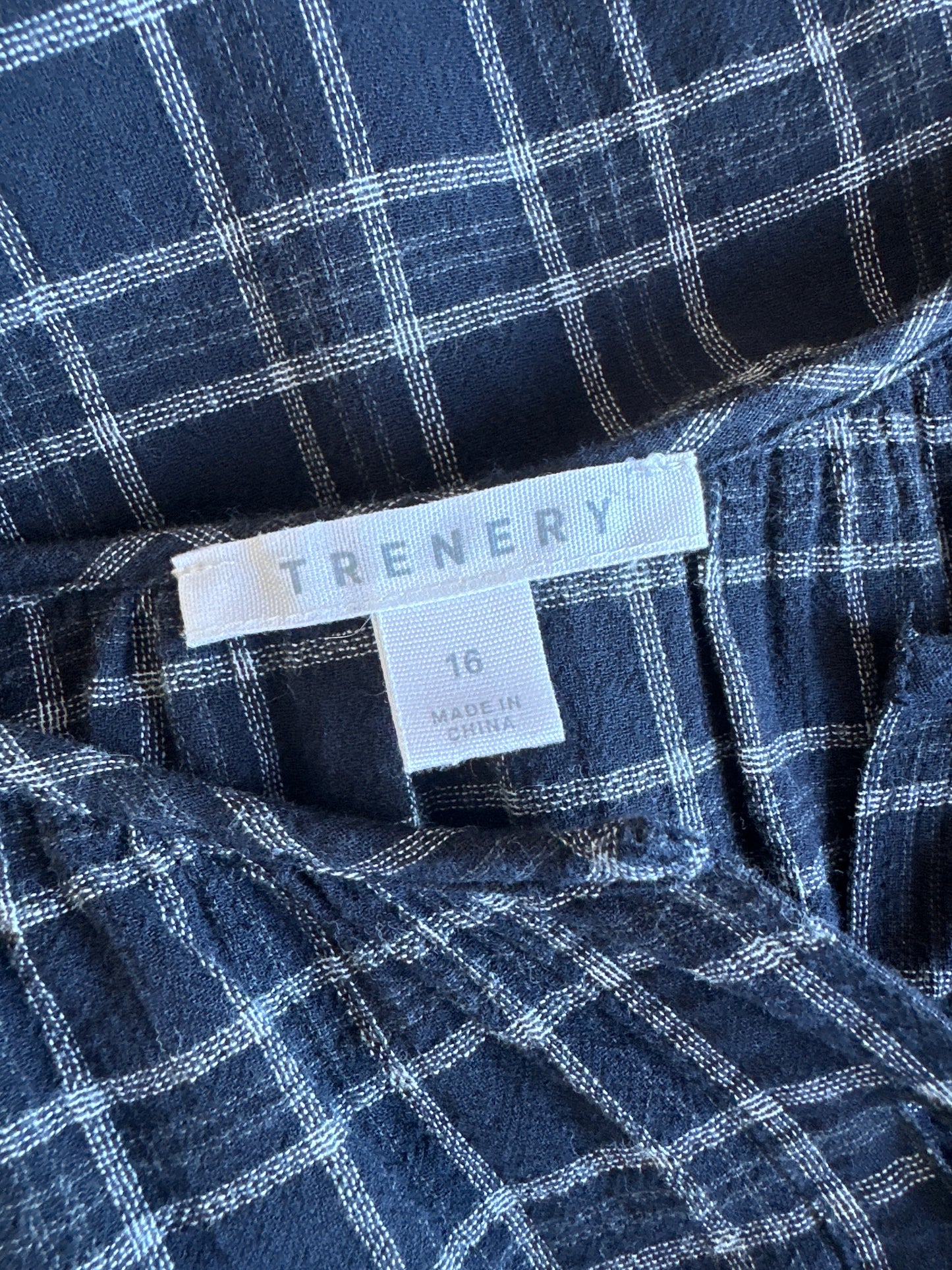 Trenery | dress | size 16 | knee length | 100% cotton