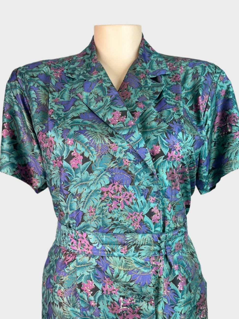 No label | vintage 80's | dress | size 18 | midi length