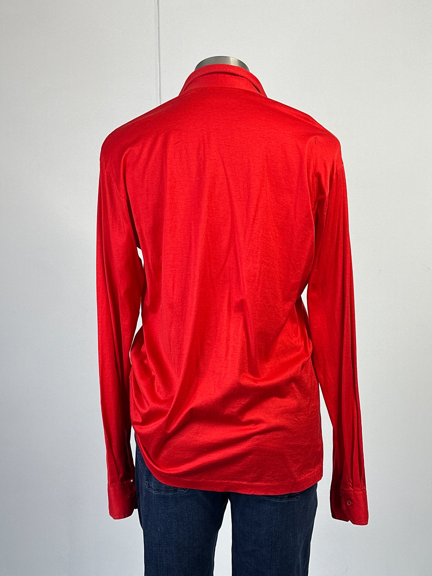 Jaeger | London | vintage 70's | shirt | size 12 | long sleeve | 100% cotton | made in Italy