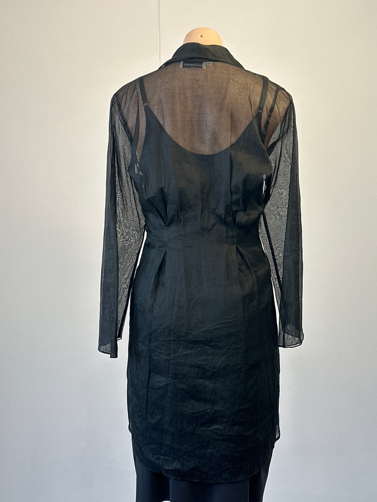 Anne Fontaine | Paris | jacket | size 8 | single breasted | 100% cotton | made in France