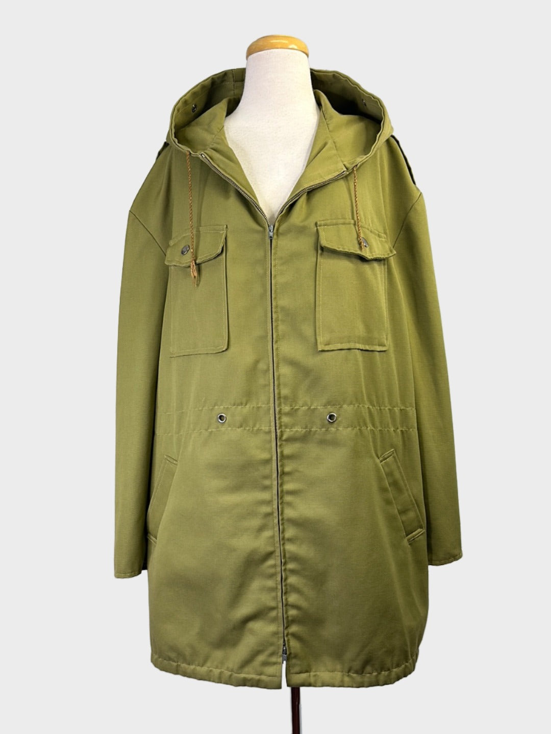 VEB Magdeburger Oberbekleigung | East Germany (GDR) | vintage 80's | coat | size 18 | zip front