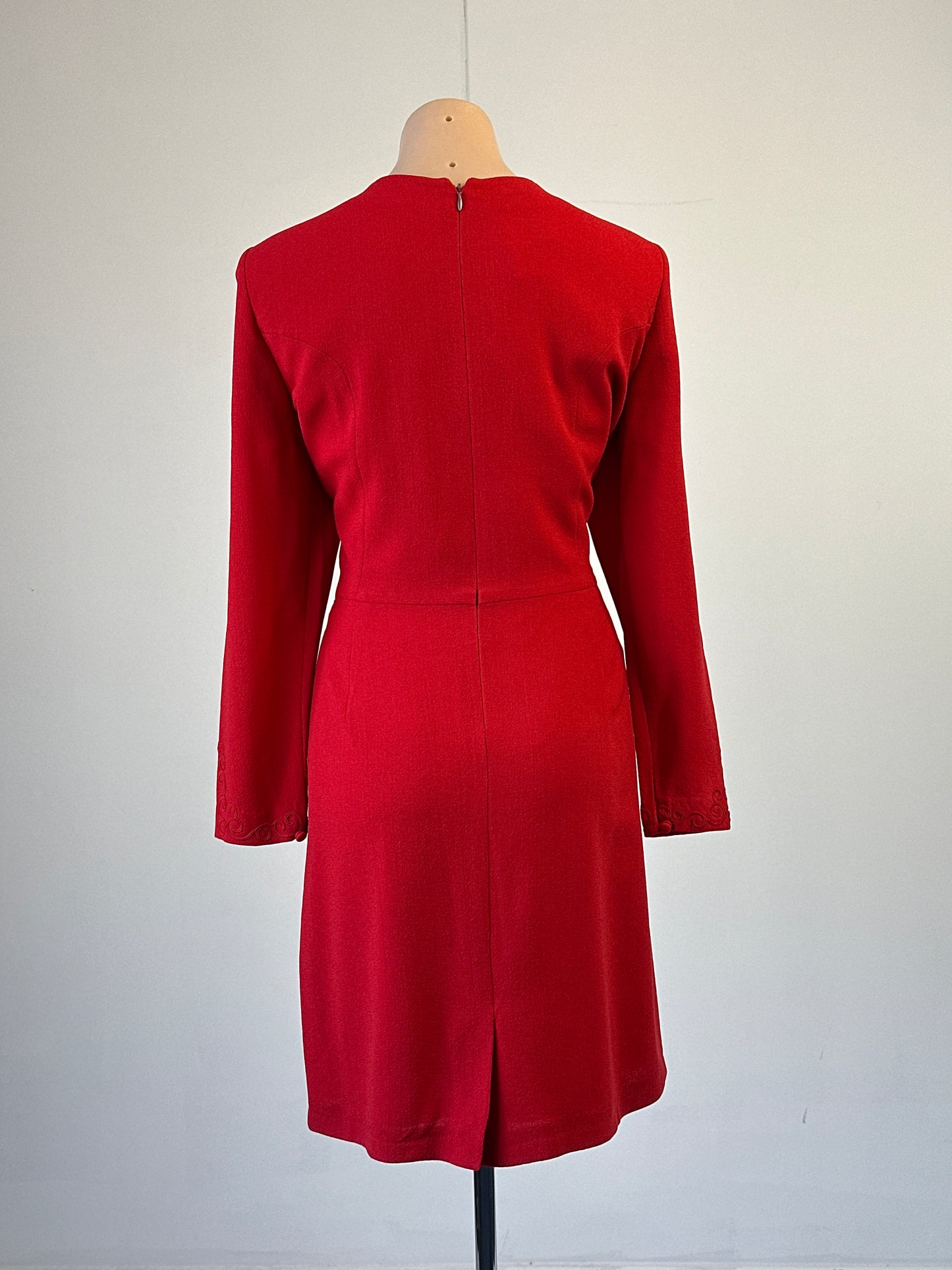 Trent Nathan | vintage 80's | dress | size 14 | knee length | 100% wool