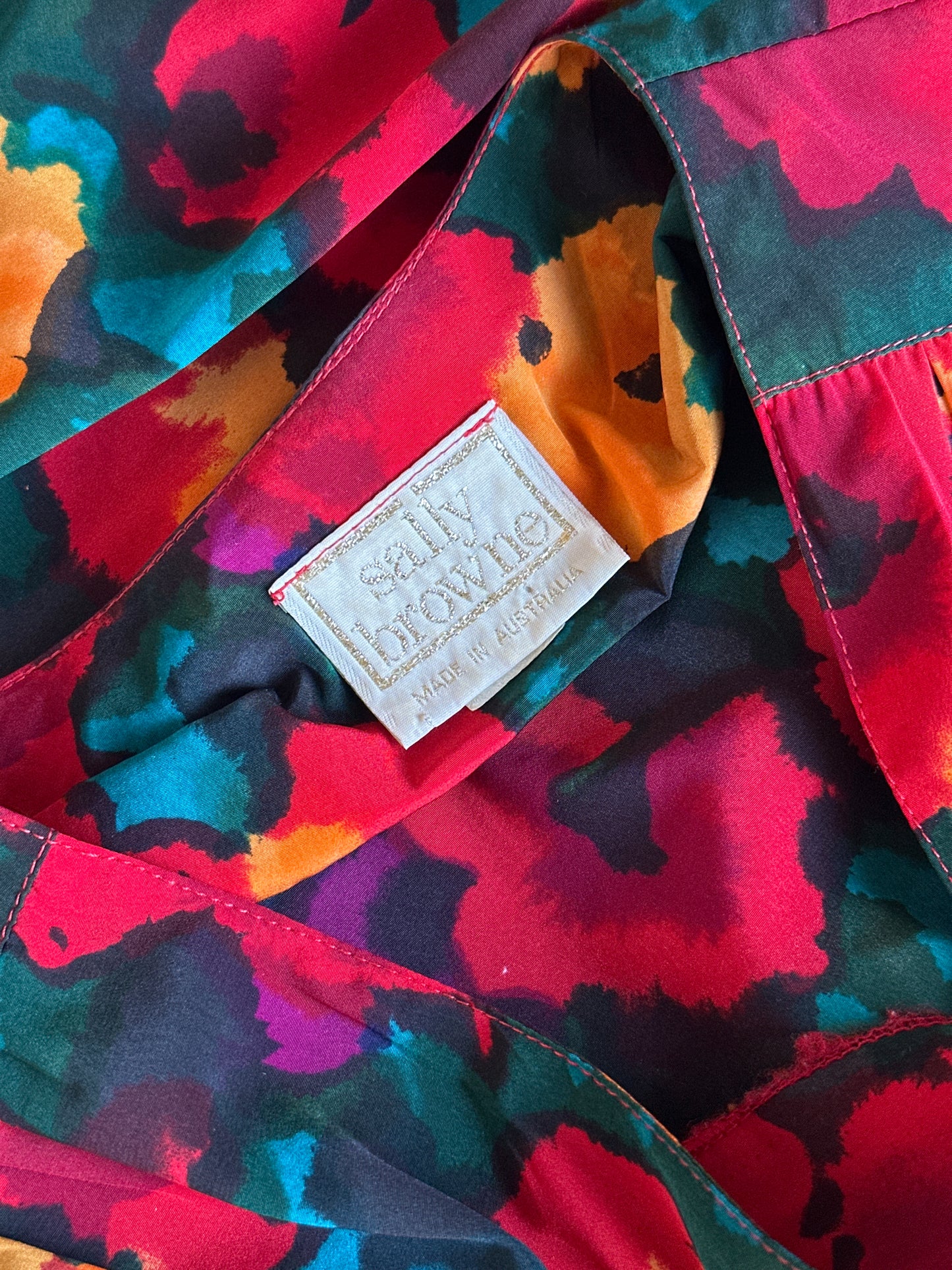 Sally Browne | vintage 80’s | dress | size 12 | midi length | made in Australia 🇦🇺