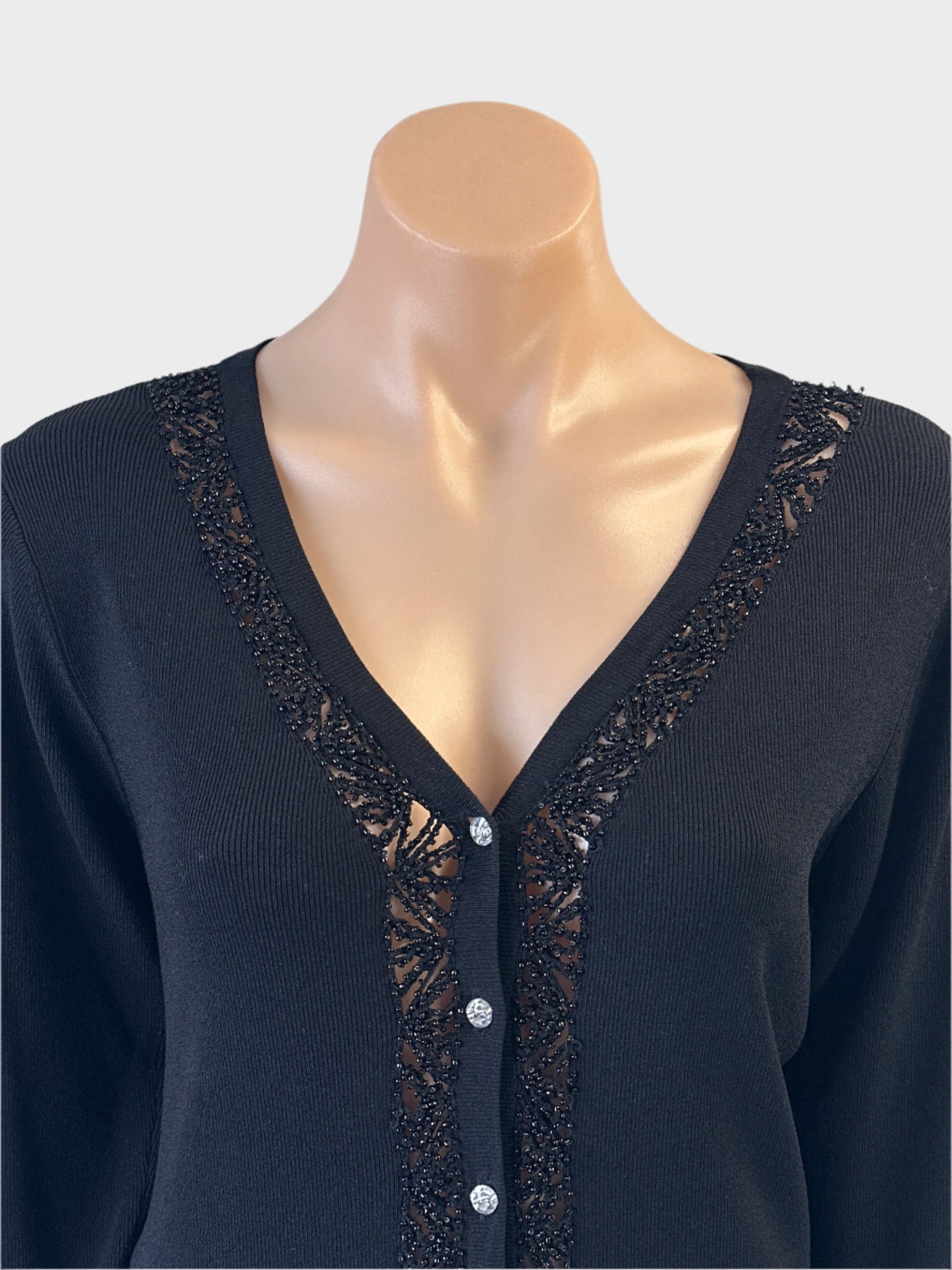 Sandra Steiner | vintage 90's | cardigan | size 10 | elbow length sleeve