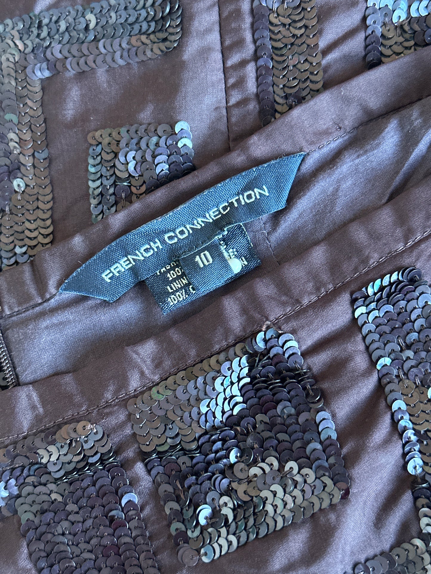 French Connection | UK | skirt | size 10 | knee length | 100% silk