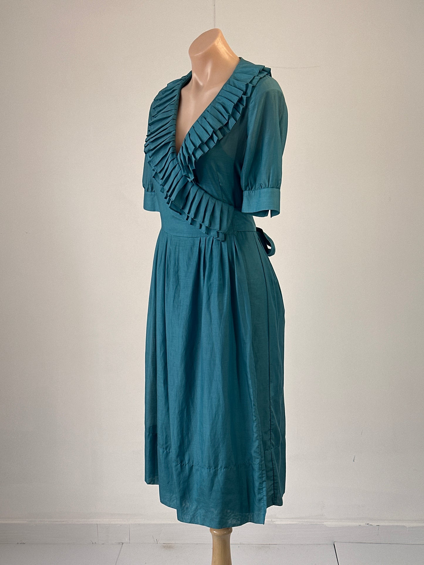 Perri Cutten | vintage 90's | dress | size 8 | midi length | cotton silk blend | made in Australia 🇦🇺