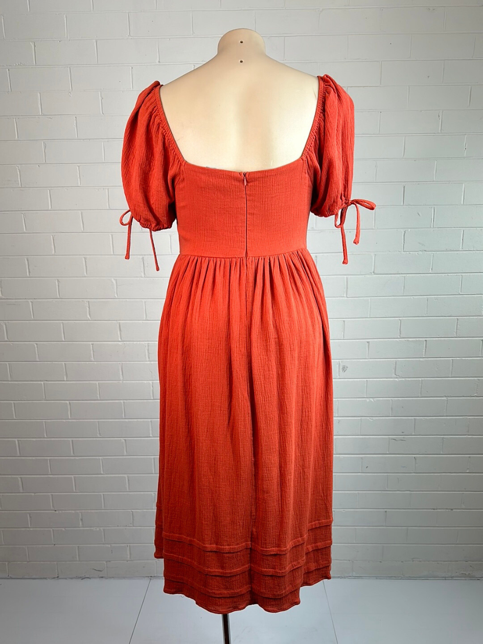Atmos & Here | dress | size 16 | midi length | 100% cotton | new with tags