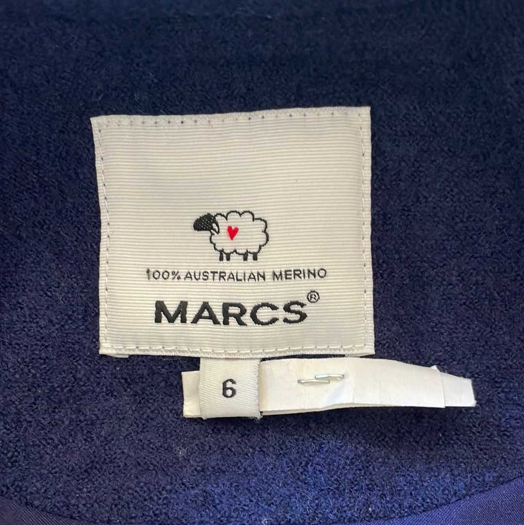 MARCS | jacket | size 6 | double breasted | 100% wool
