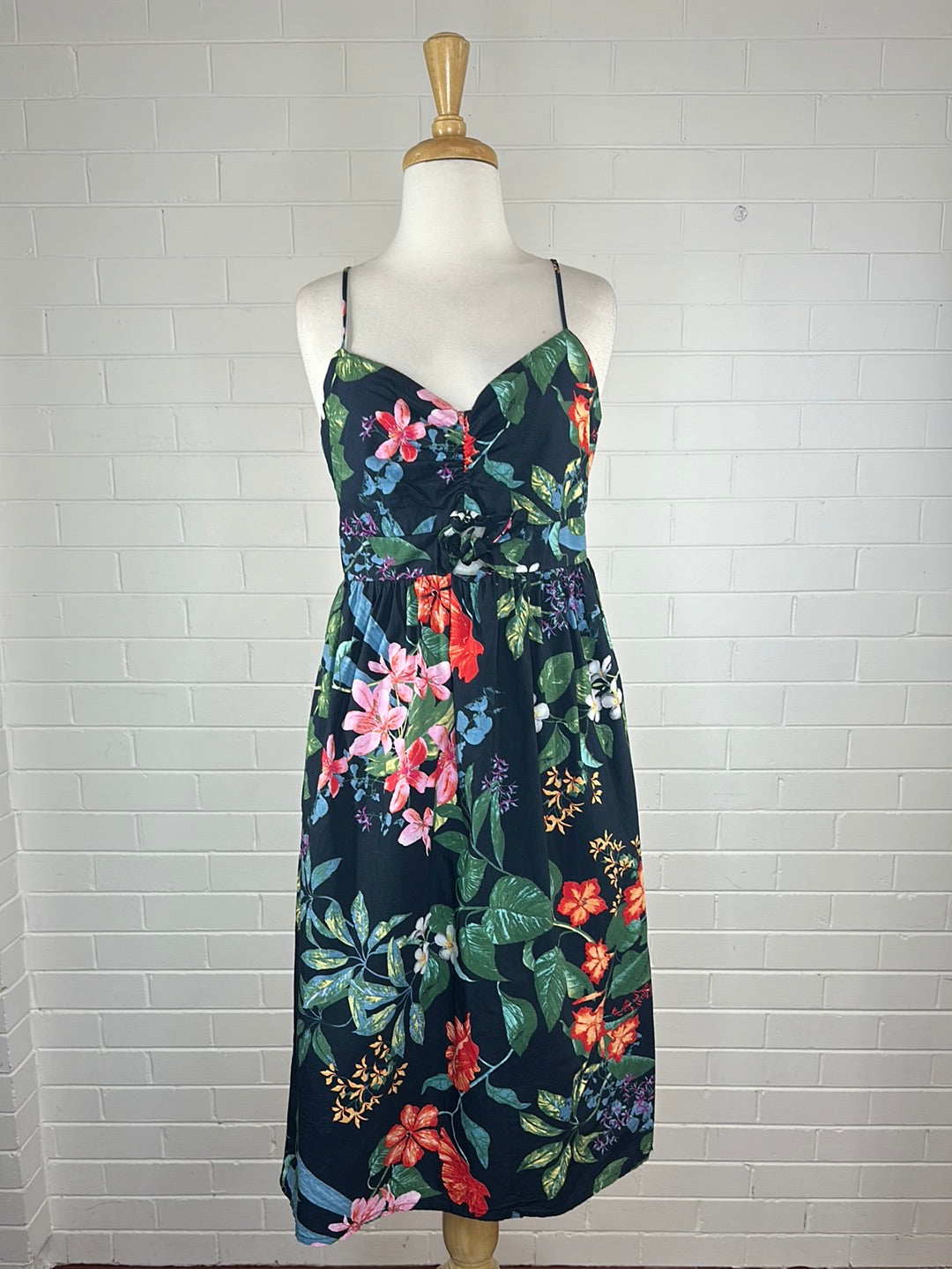 MNG | dress | size 10 | midi length | 100% cotton