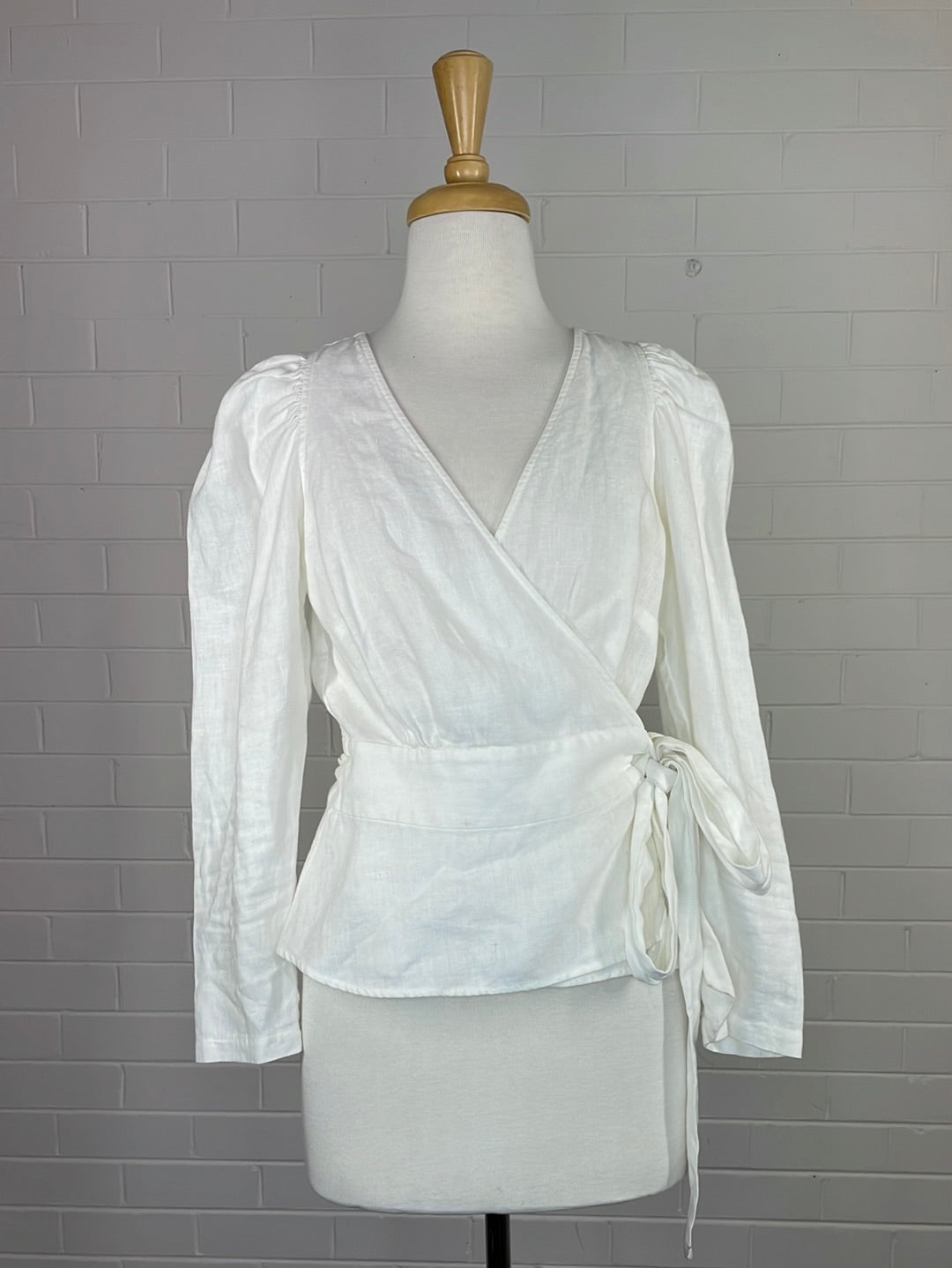 Country Road | top | size 10 | long sleeve | 100% linen