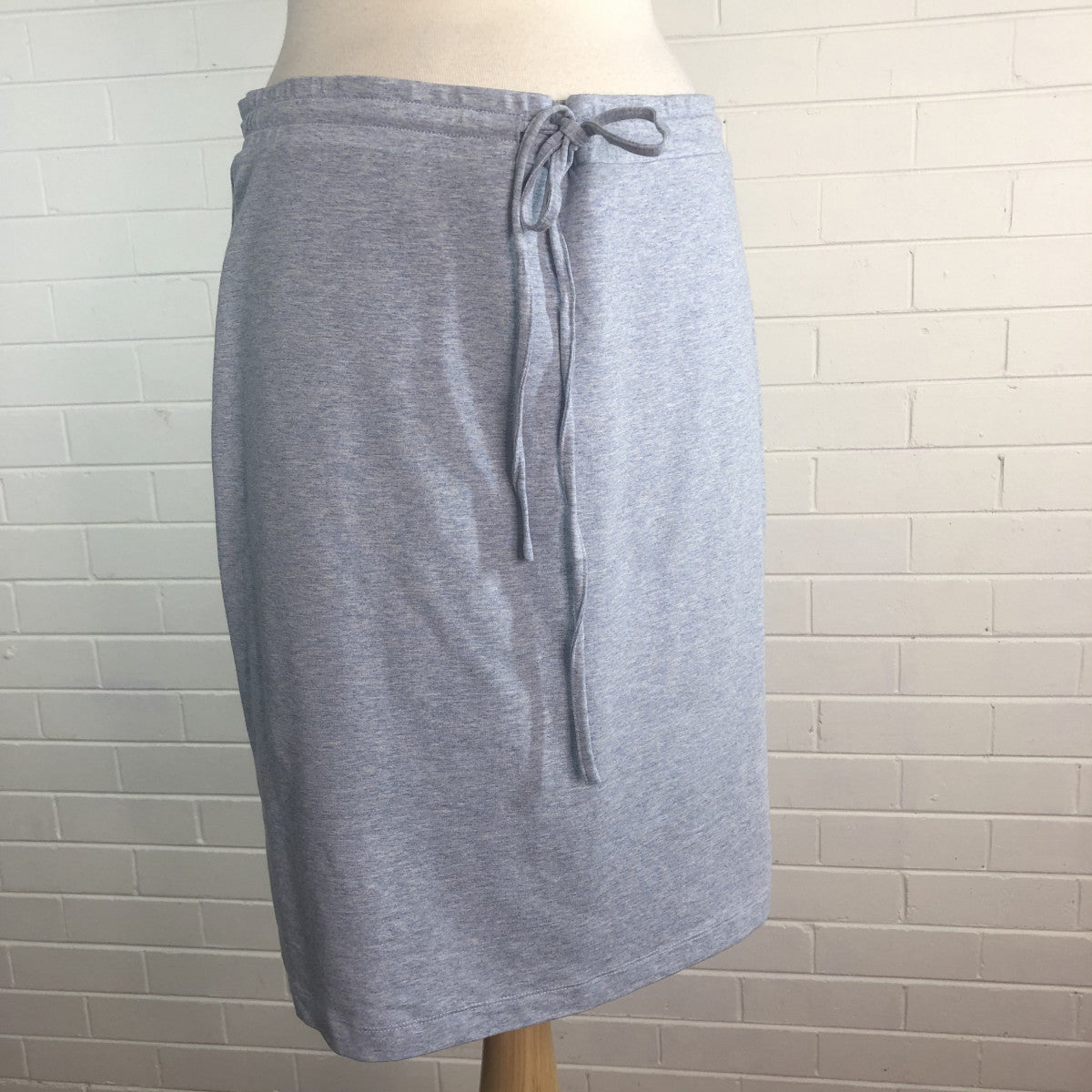 Grey jersey hotsell skirt drawstring