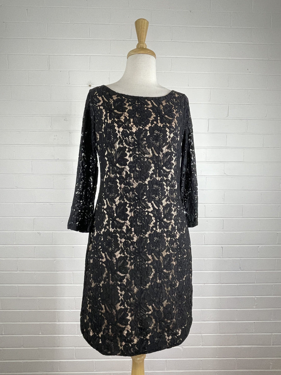 Vince camuto black lace on sale dress