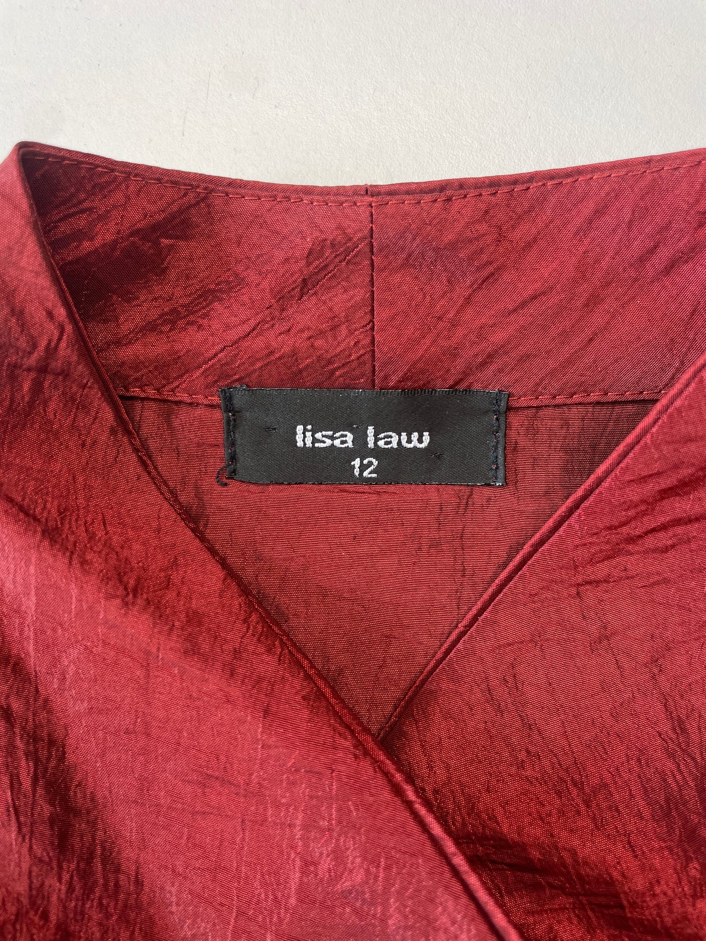 Lisa Law | vintage 90's | shirt | size 12 | three quarter sleeve | made in New Zealand