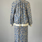 Simona | vintage 80's | dress & jacket set | size 10 | midi length | 100% silk