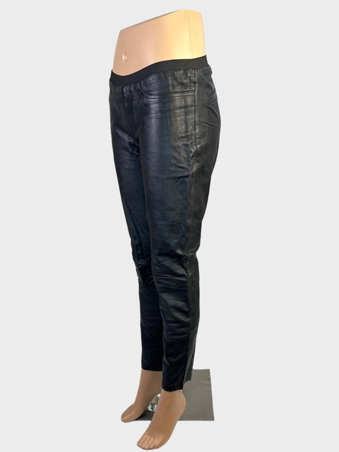 Sambag | pants | size 8 | tapered leg | leather